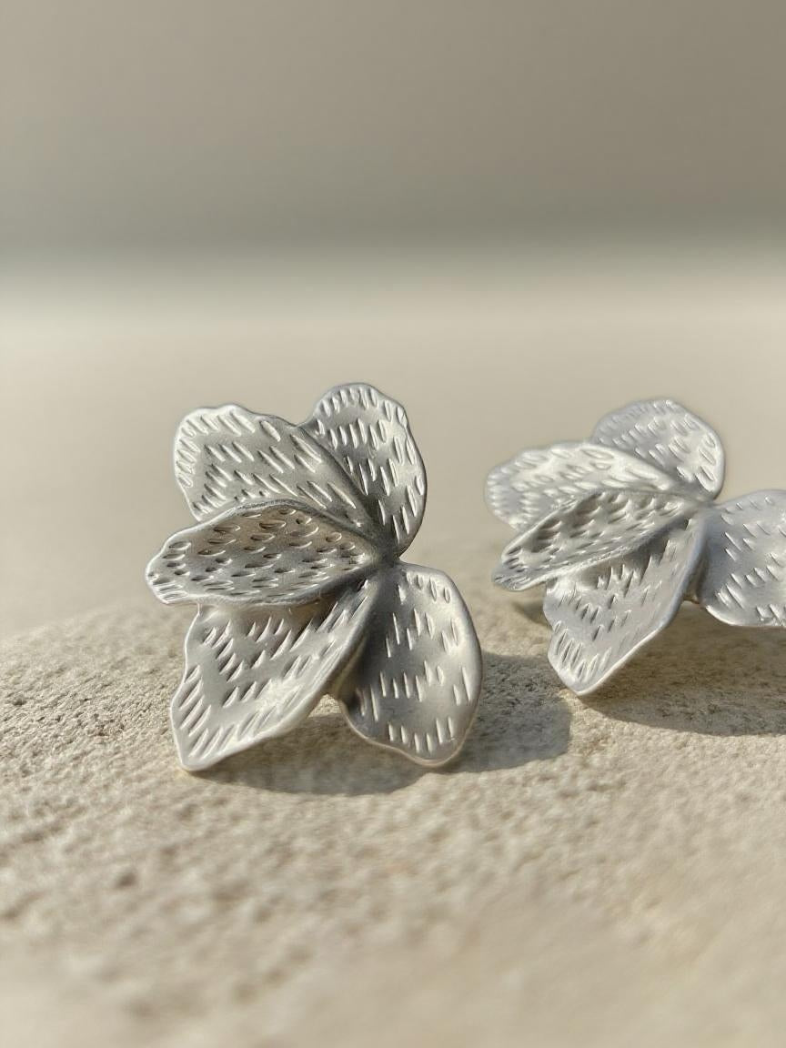floral stud earrings