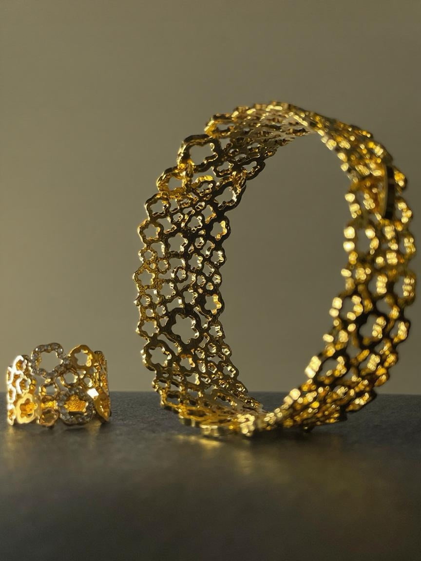 gold-plated jewellery set